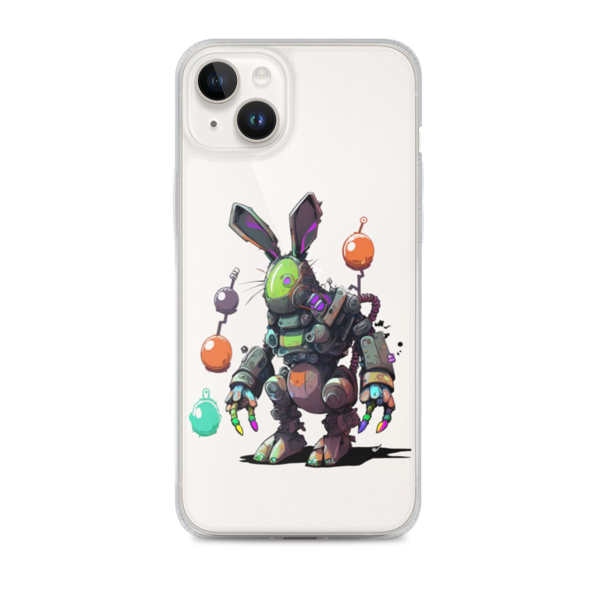 Easter Cyber Bunny Clear Case for iPhone®