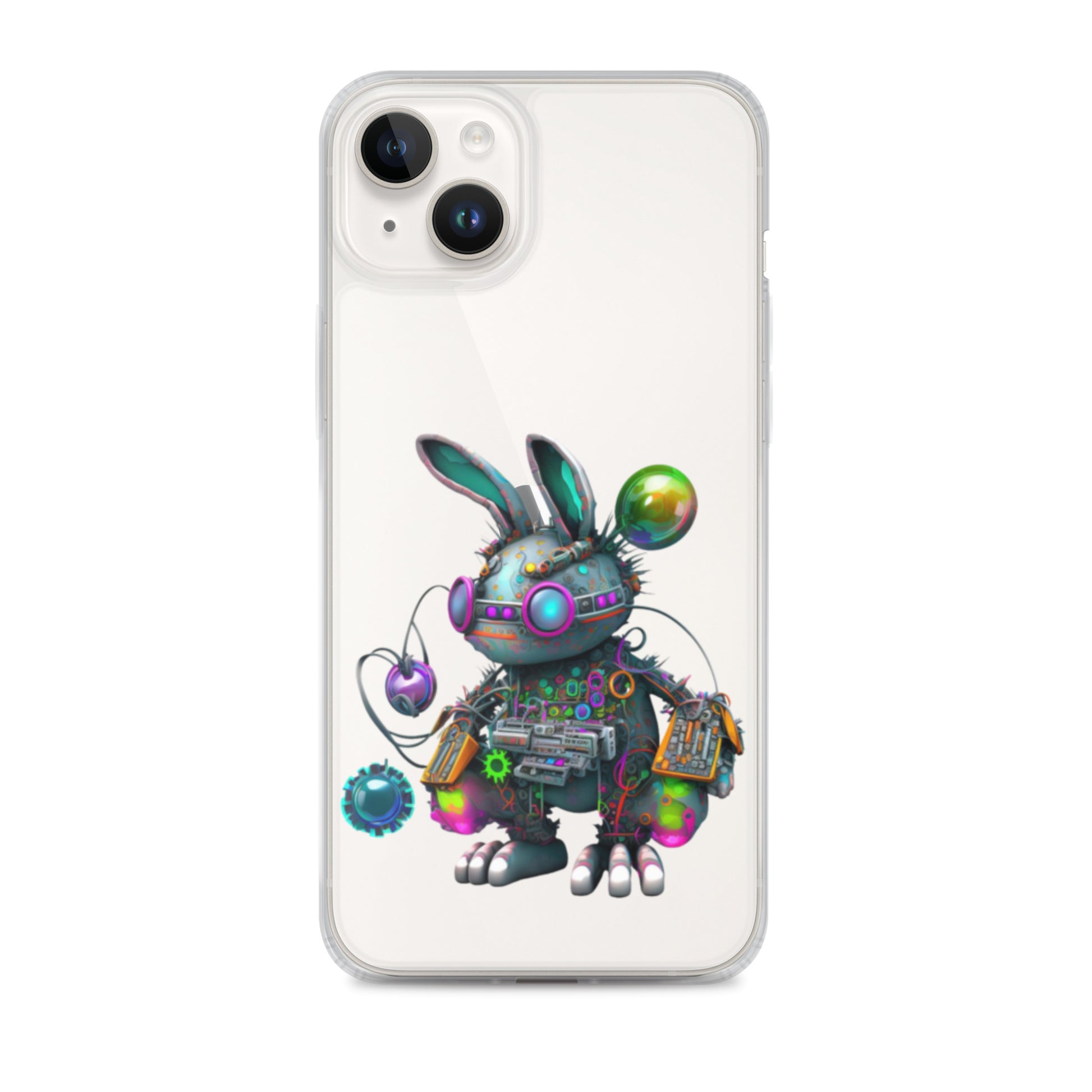 Easter Cyber Bunny Flopsy Clear Case for iPhone®