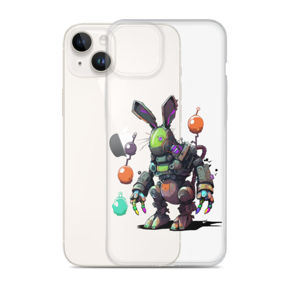 Easter Cyber Bunny Clear Case for iPhone®