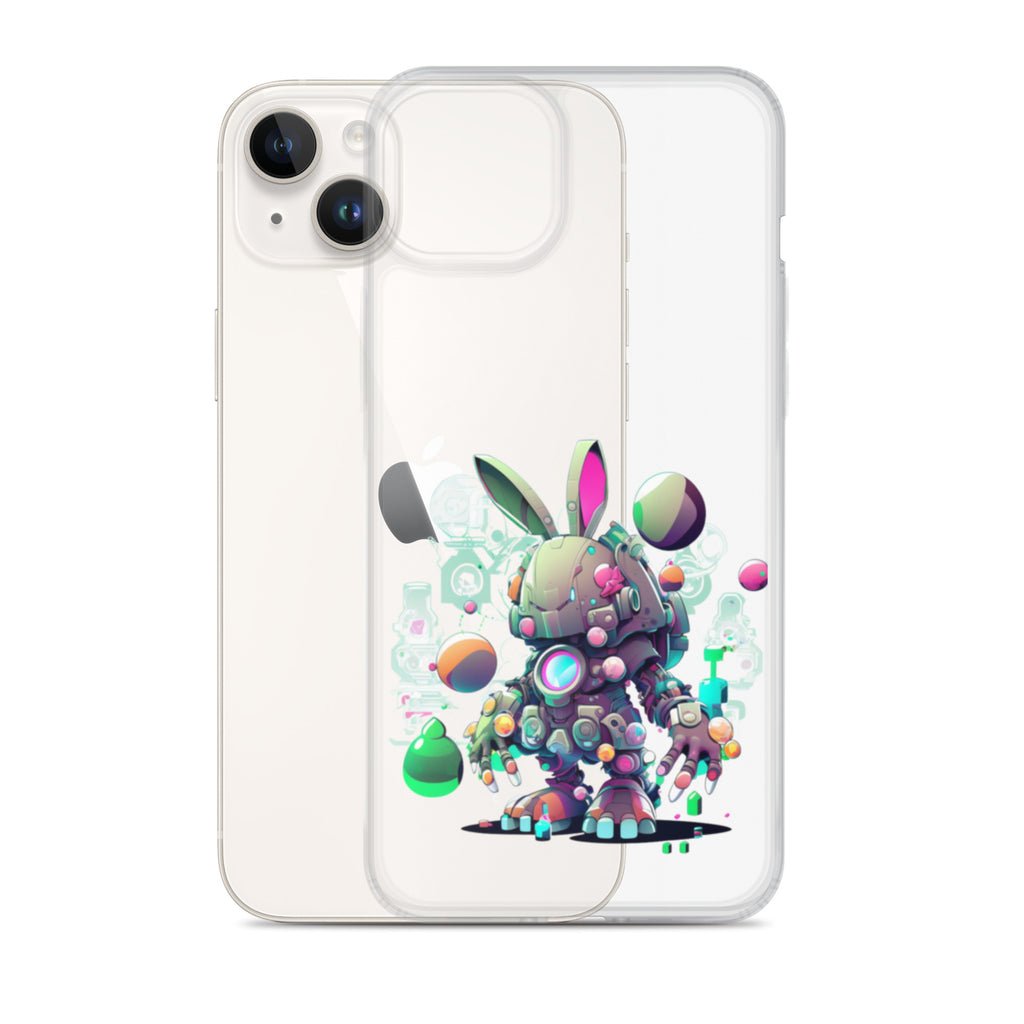 Easter Cyber Bunny Cottontail Clear Case for iPhone®