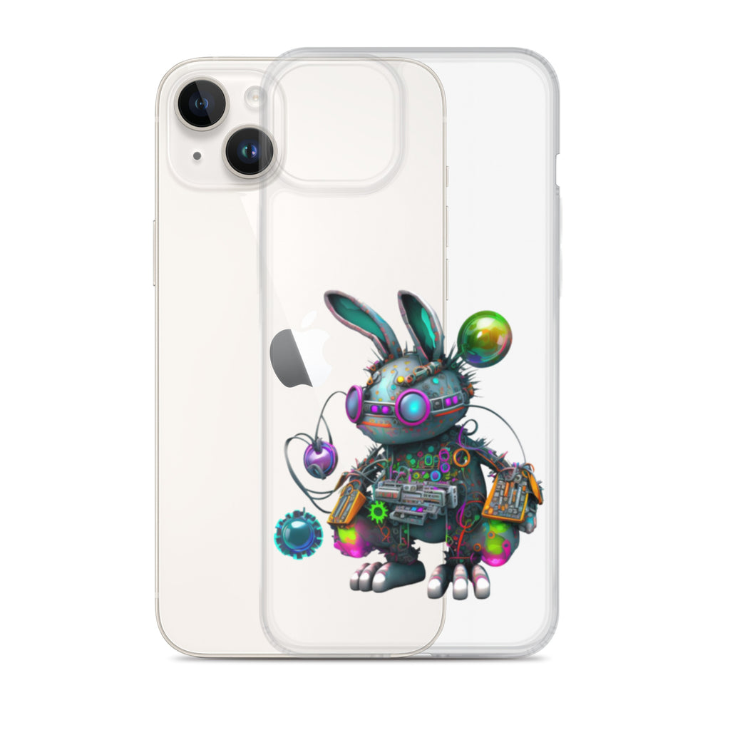 Easter Cyber Bunny Flopsy Clear Case for iPhone®