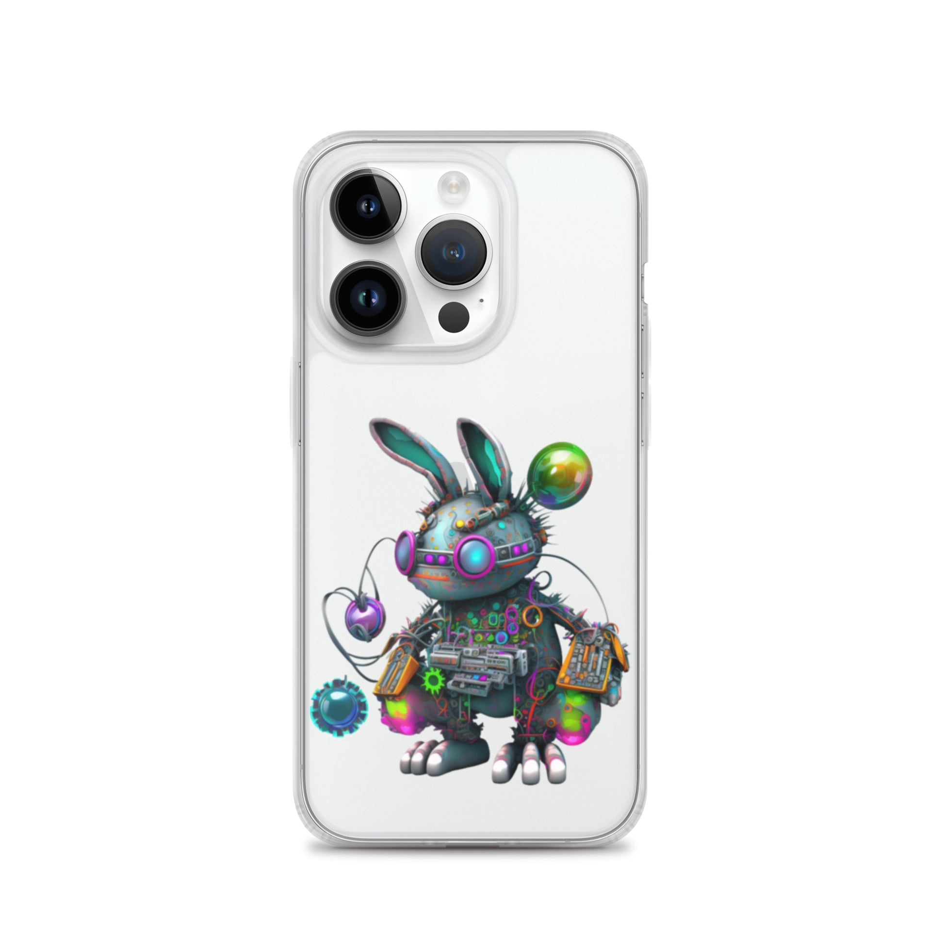 Easter Cyber Bunny Flopsy Clear Case for iPhone®