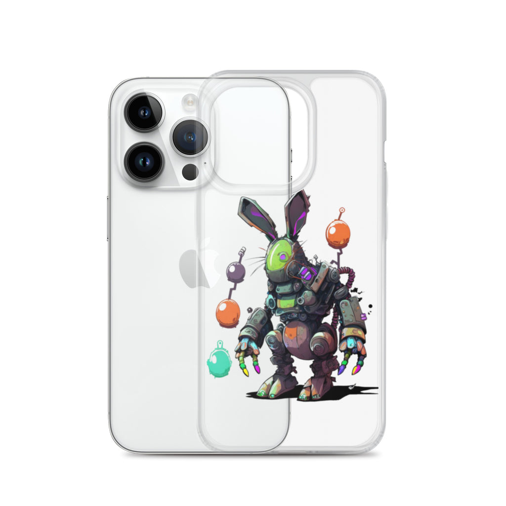 Easter Cyber Bunny Clear Case for iPhone®