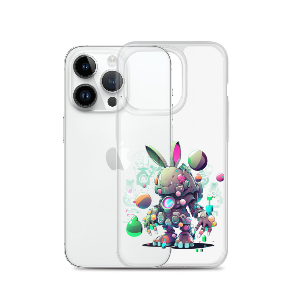 Easter Cyber Bunny Cottontail Clear Case for iPhone®