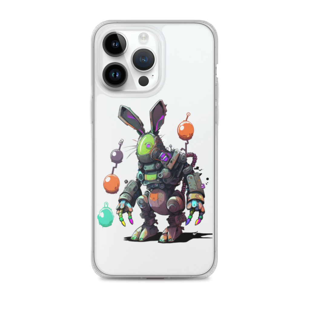 Easter Cyber Bunny Clear Case for iPhone®