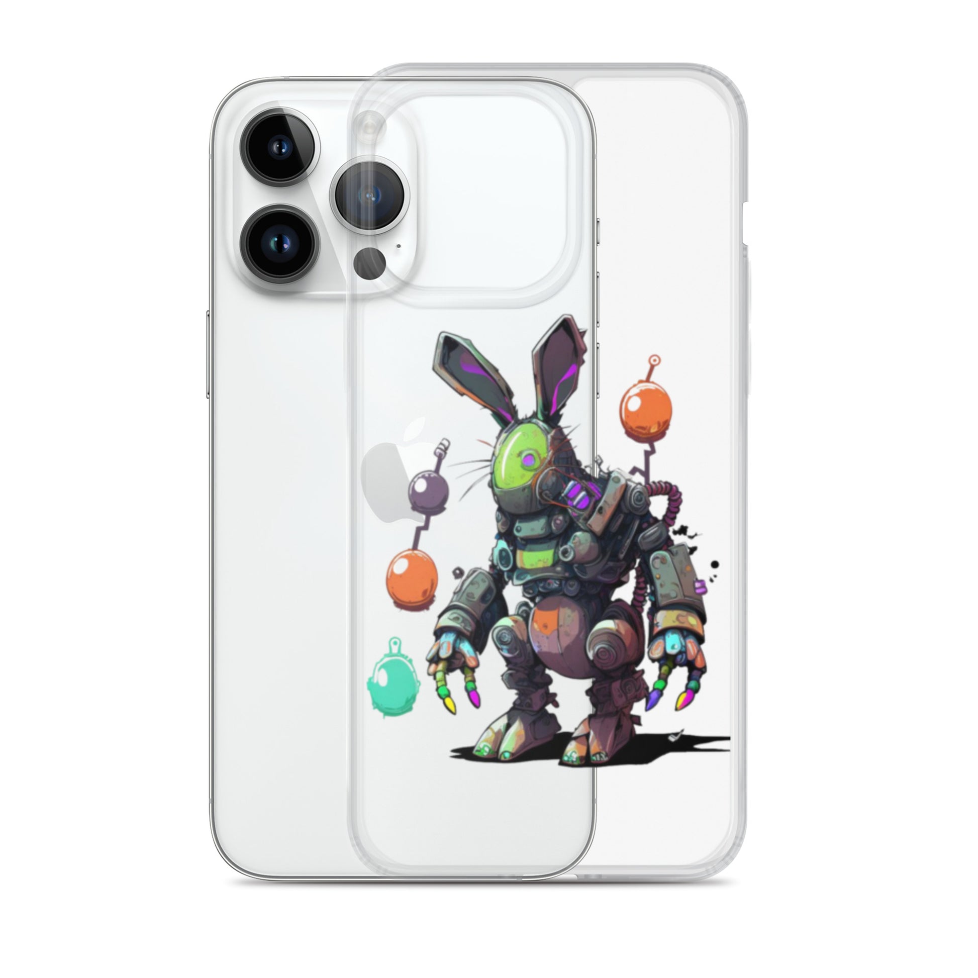 Easter Cyber Bunny Clear Case for iPhone®