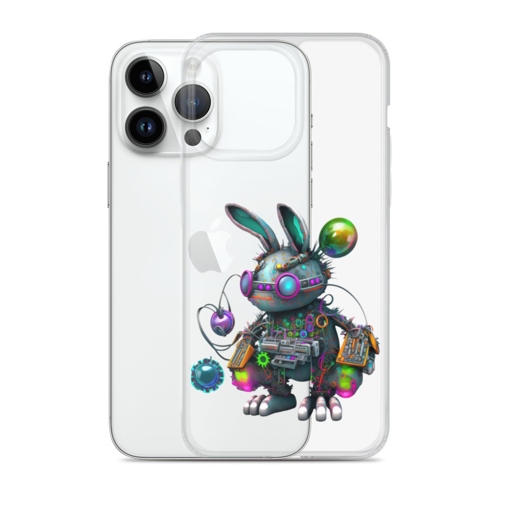 Easter Cyber Bunny Flopsy Clear Case for iPhone®