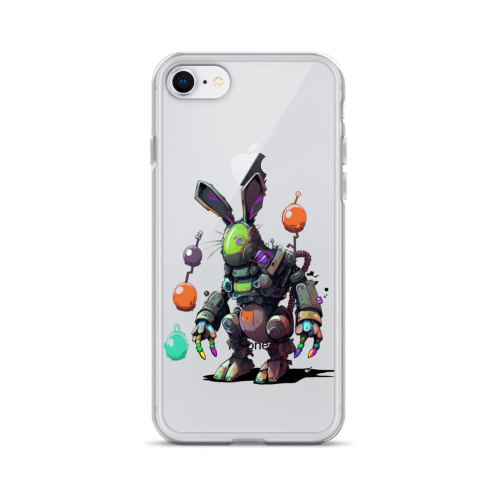 Easter Cyber Bunny Clear Case for iPhone®