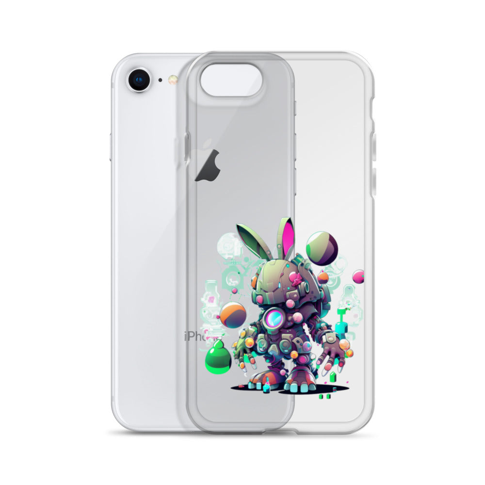 Easter Cyber Bunny Cottontail Clear Case for iPhone®