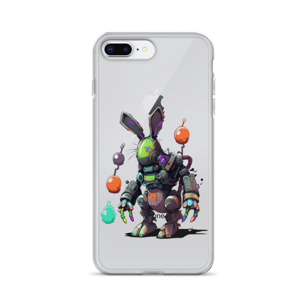 Easter Cyber Bunny Clear Case for iPhone®