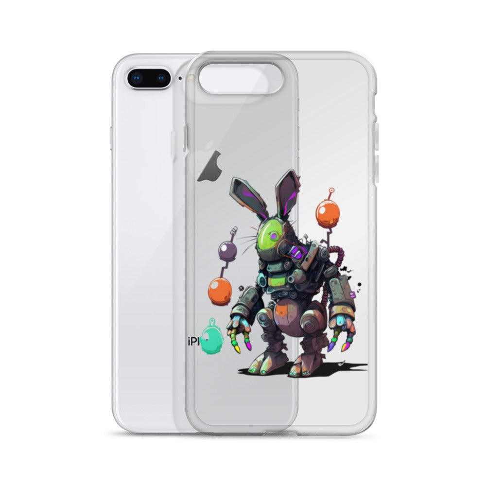 Easter Cyber Bunny Clear Case for iPhone®