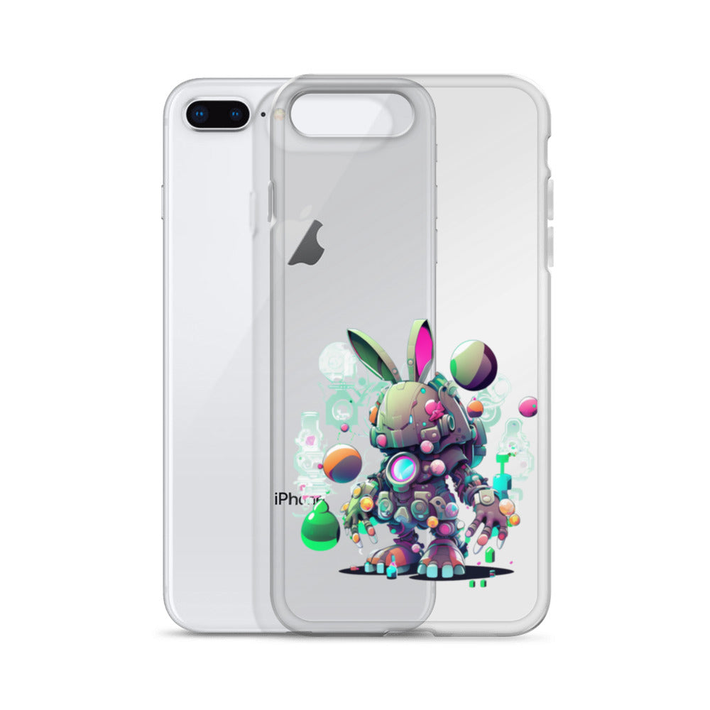 Easter Cyber Bunny Cottontail Clear Case for iPhone®