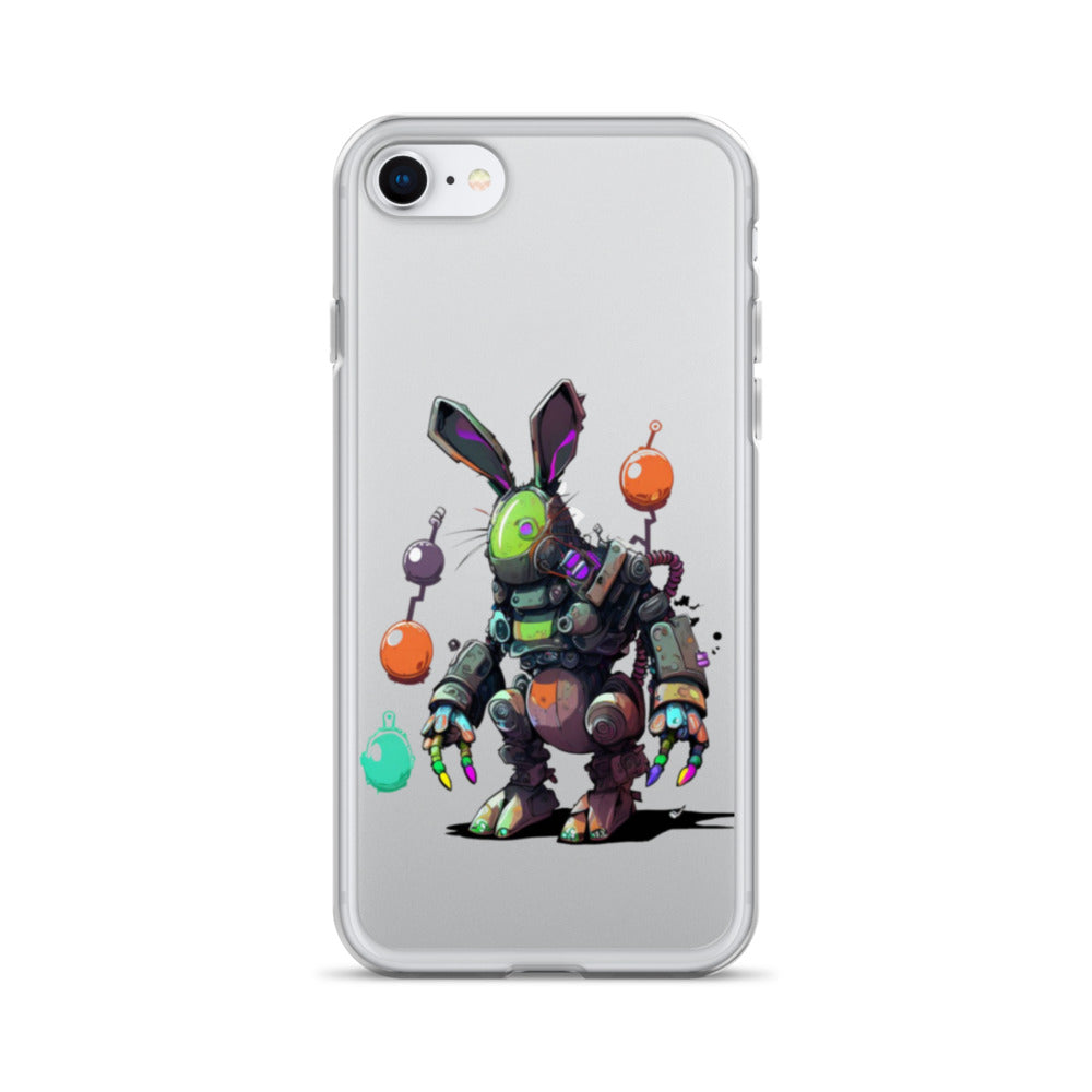 Easter Cyber Bunny Clear Case for iPhone®