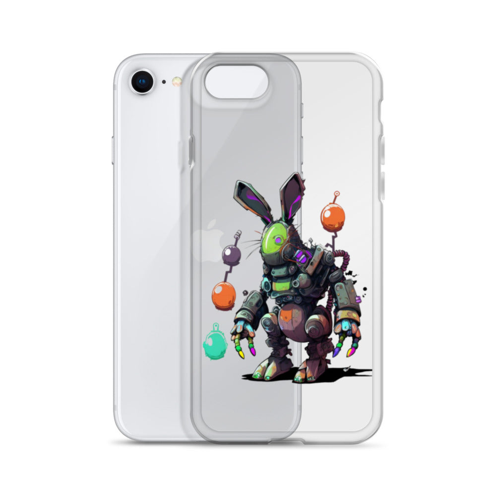 Easter Cyber Bunny Clear Case for iPhone®