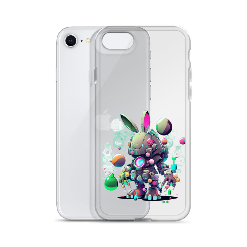 Easter Cyber Bunny Cottontail Clear Case for iPhone®