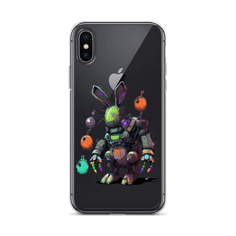 Easter Cyber Bunny Clear Case for iPhone®