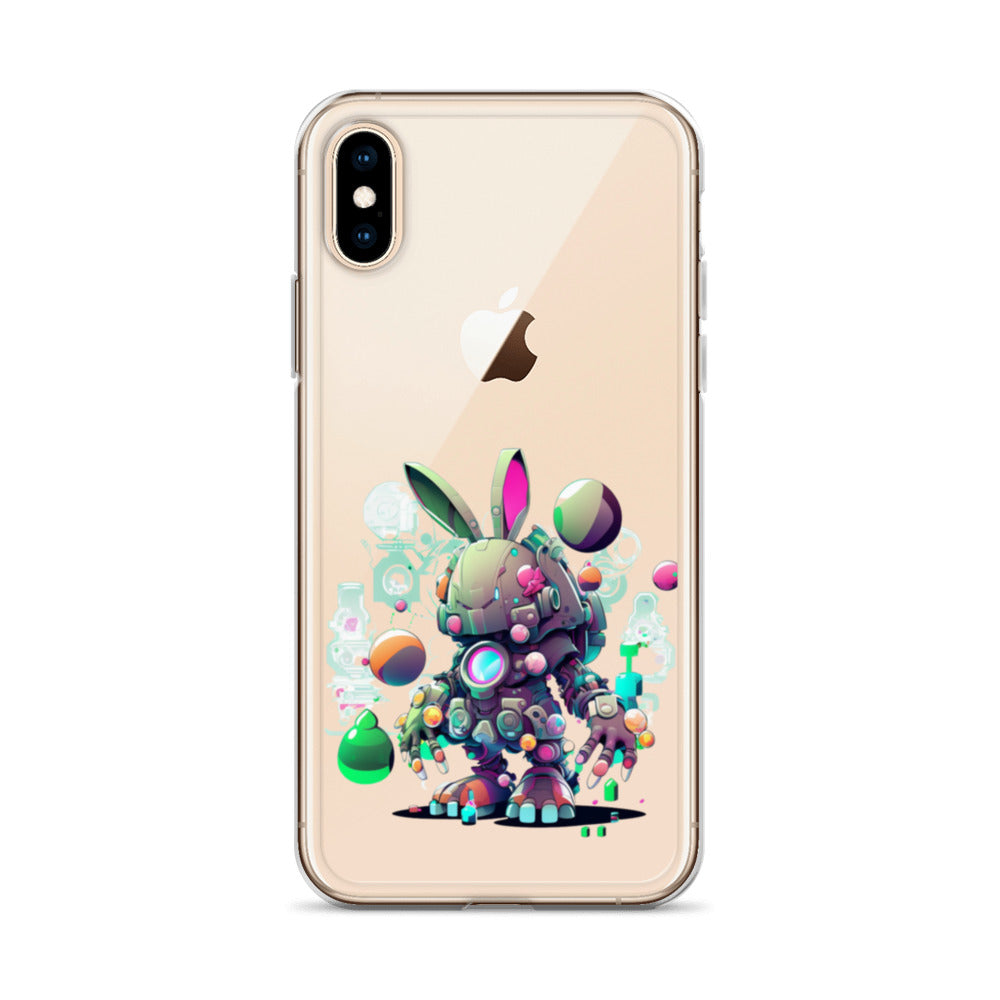 Easter Cyber Bunny Cottontail Clear Case for iPhone®