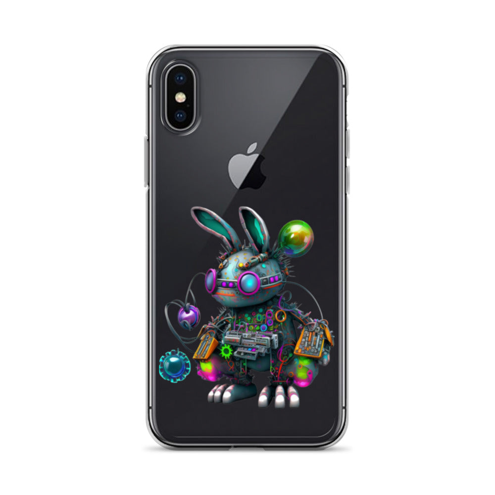 Easter Cyber Bunny Flopsy Clear Case for iPhone®