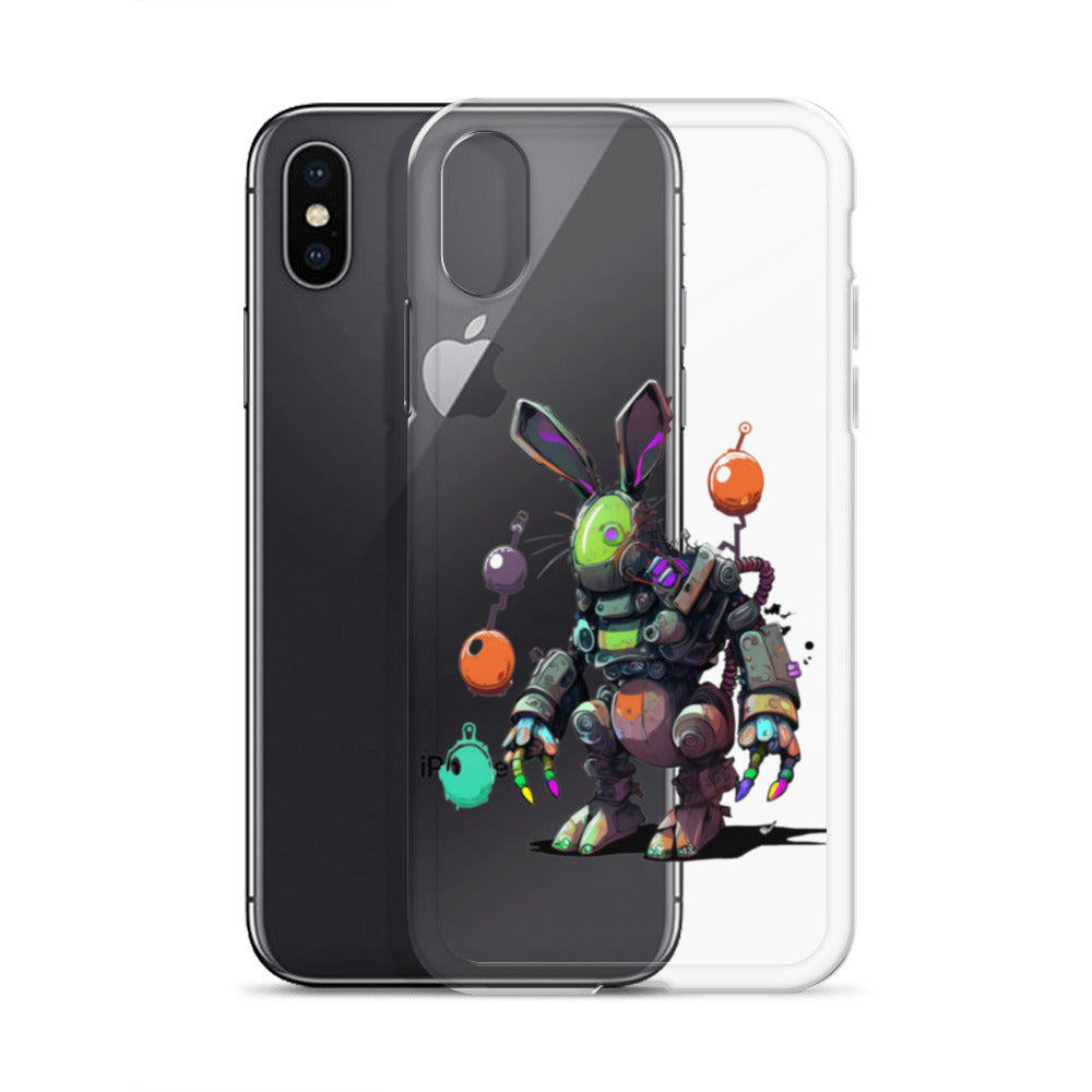 Easter Cyber Bunny Clear Case for iPhone®