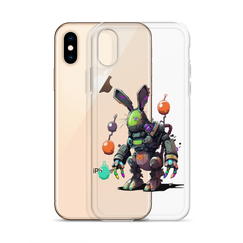 Easter Cyber Bunny Clear Case for iPhone®