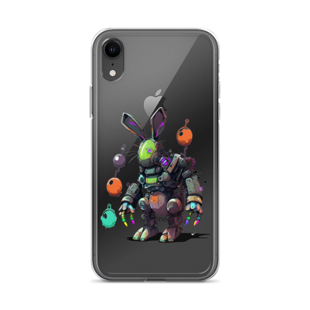 Easter Cyber Bunny Clear Case for iPhone®