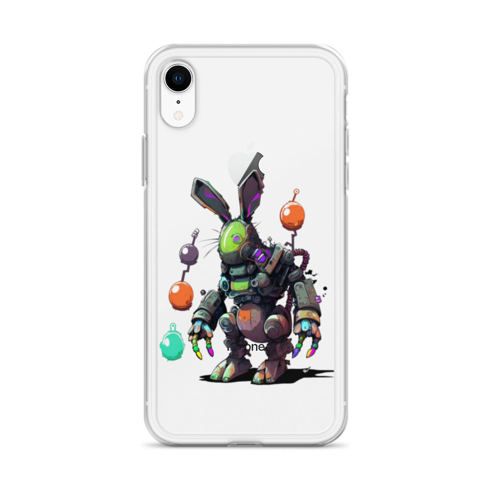 Easter Cyber Bunny Clear Case for iPhone®