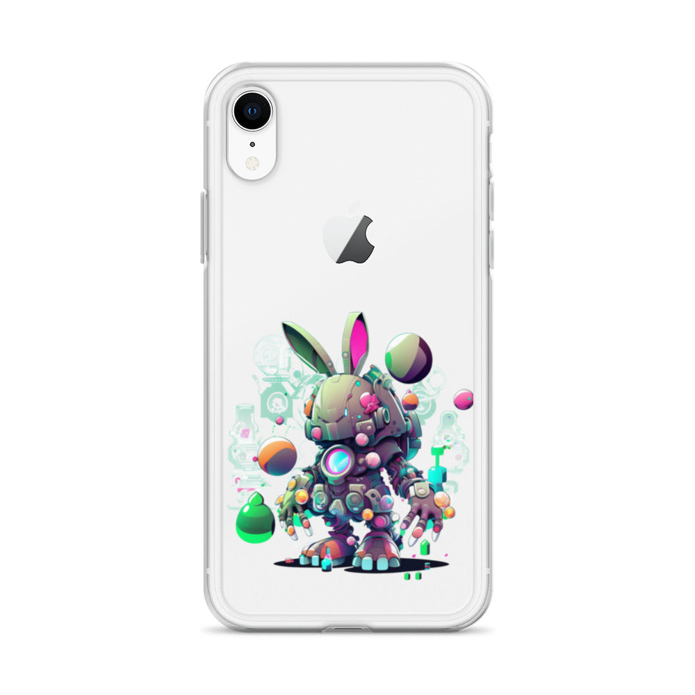 Easter Cyber Bunny Cottontail Clear Case for iPhone®