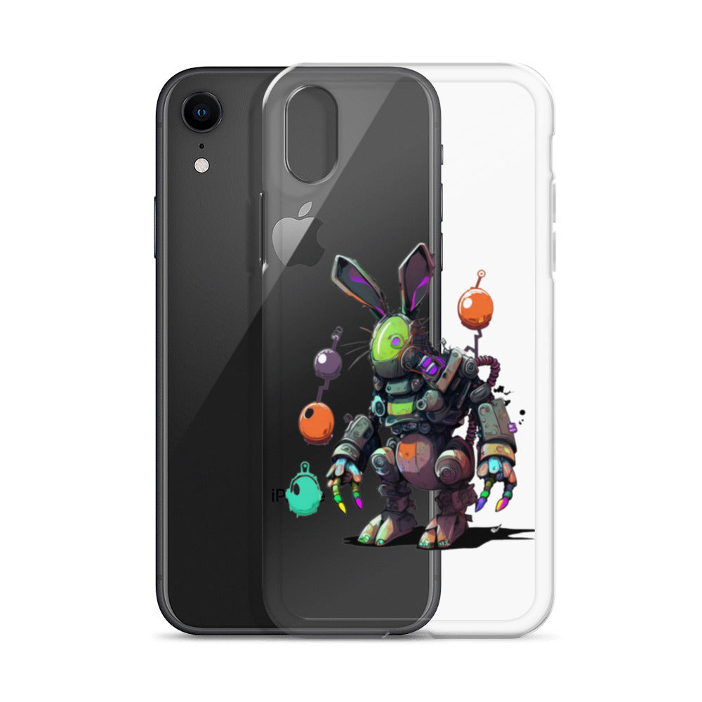 Easter Cyber Bunny Clear Case for iPhone®