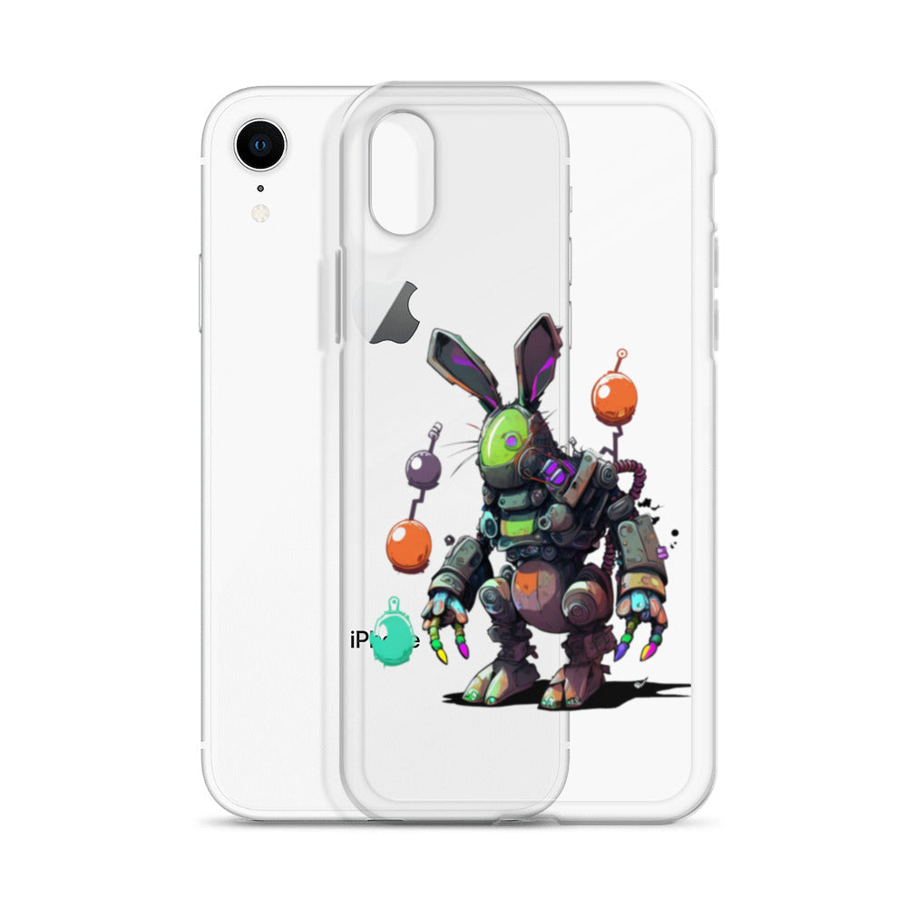 Easter Cyber Bunny Clear Case for iPhone®