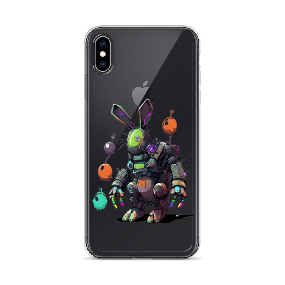 Easter Cyber Bunny Clear Case for iPhone®