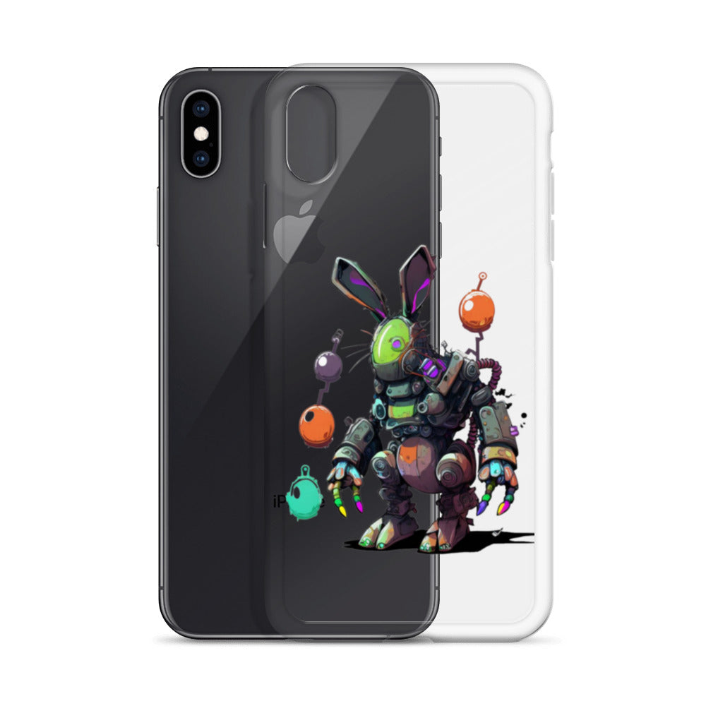 Easter Cyber Bunny Clear Case for iPhone®