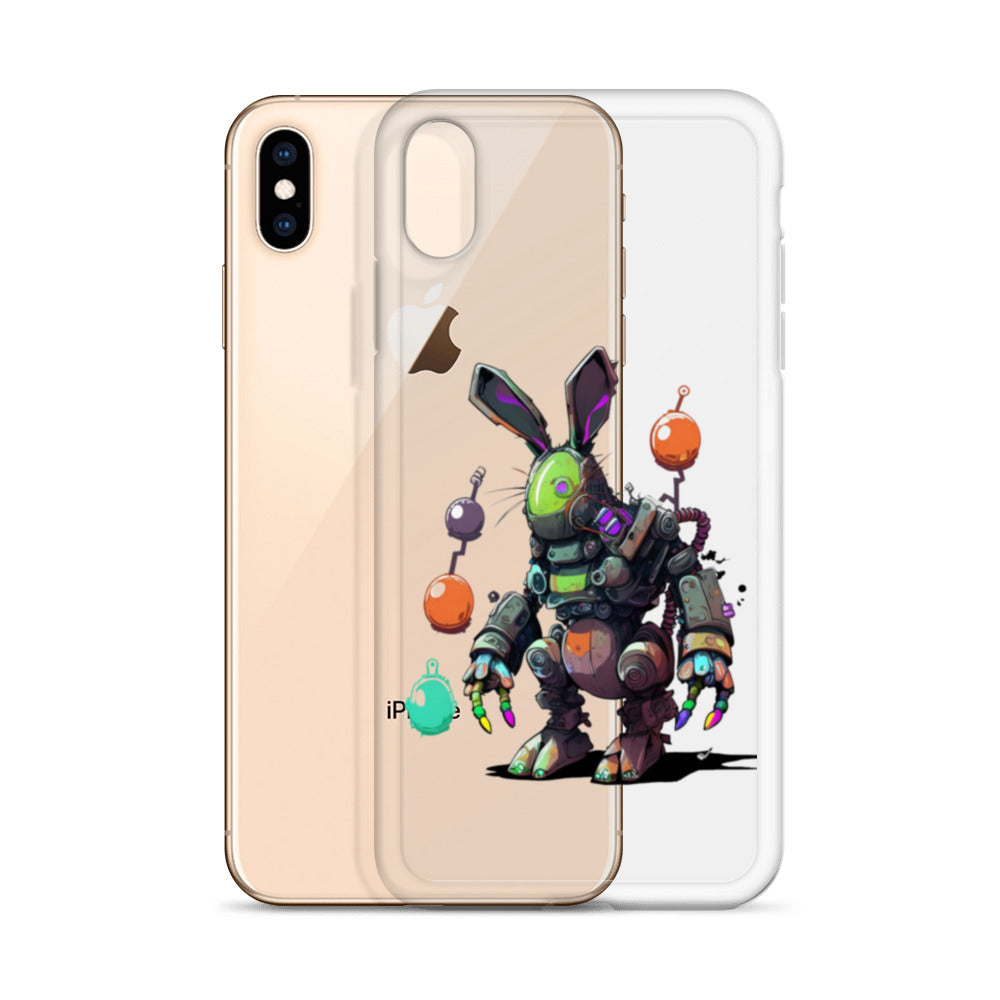 Easter Cyber Bunny Clear Case for iPhone®