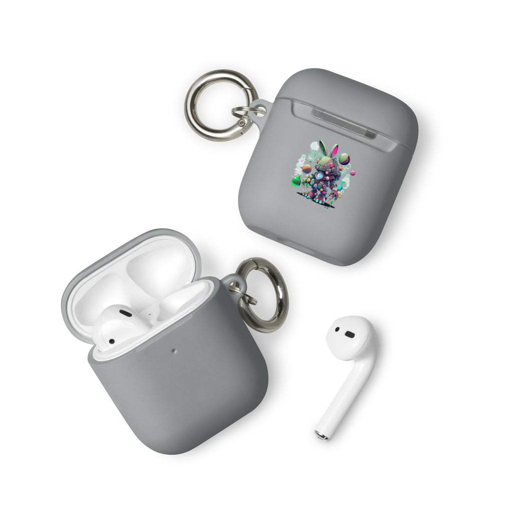 Easter Cyber Bunny Cottontail Rubber Case for AirPods®