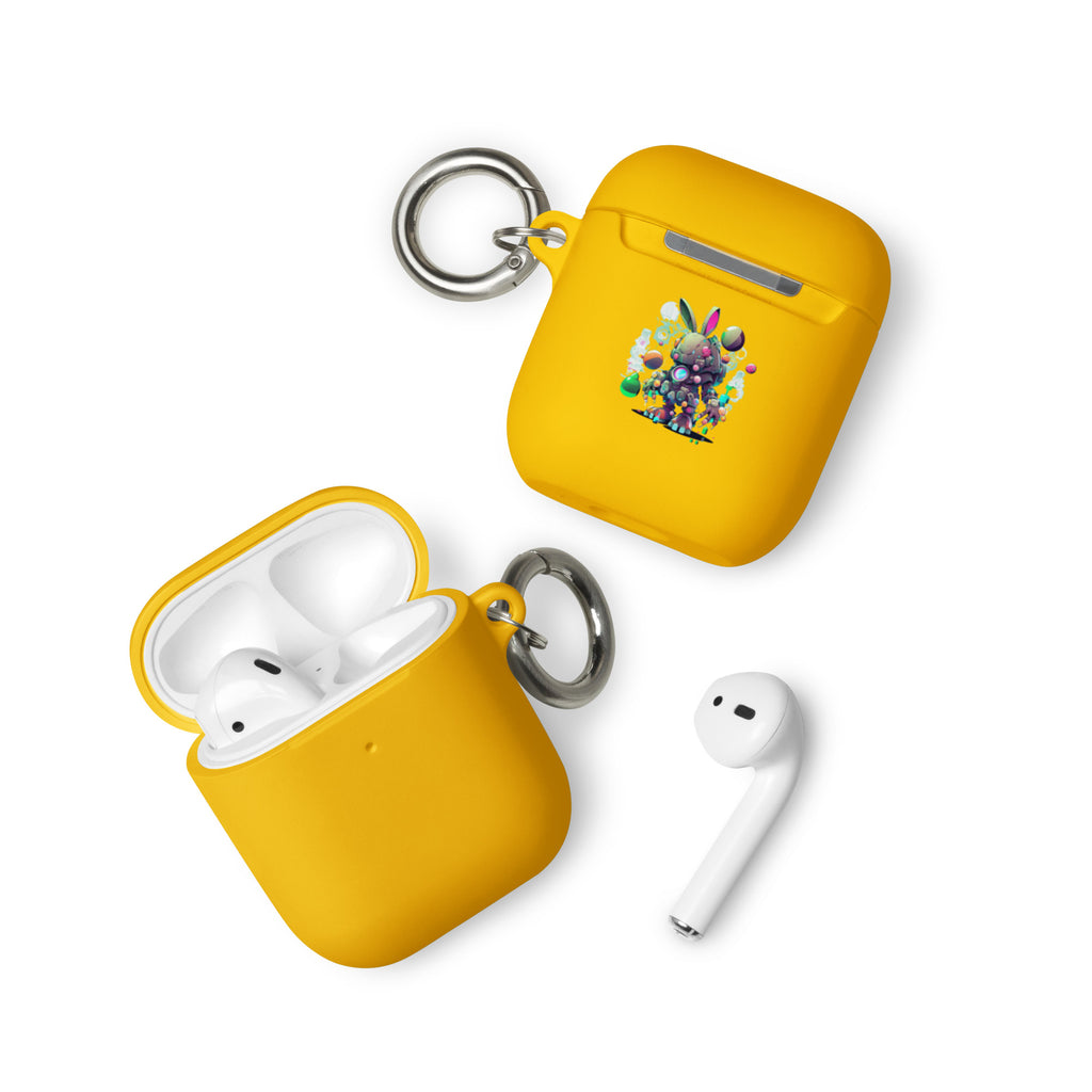 Easter Cyber Bunny Cottontail Rubber Case for AirPods®