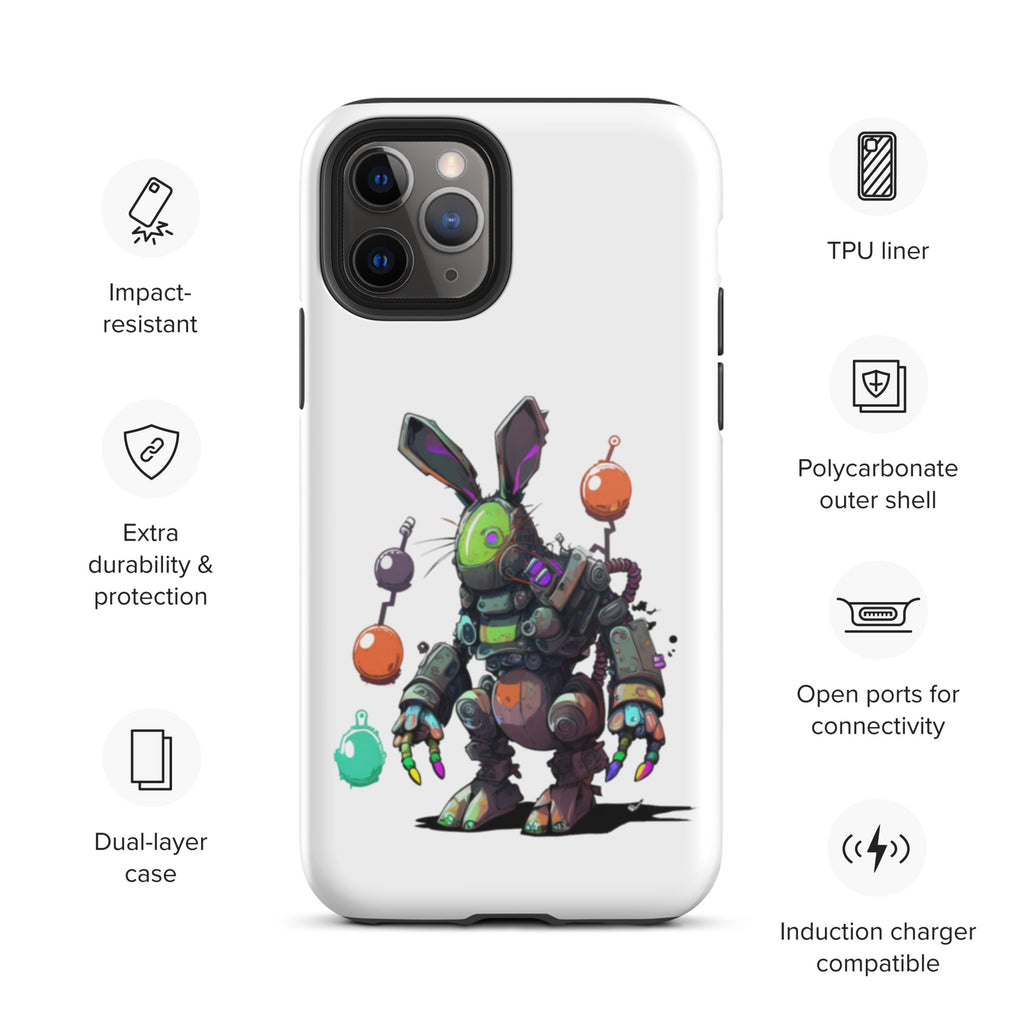 Easter Cyber Bunny Tough Case for iPhone®