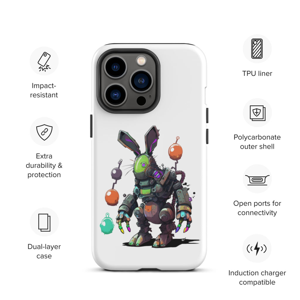 Easter Cyber Bunny Tough Case for iPhone®