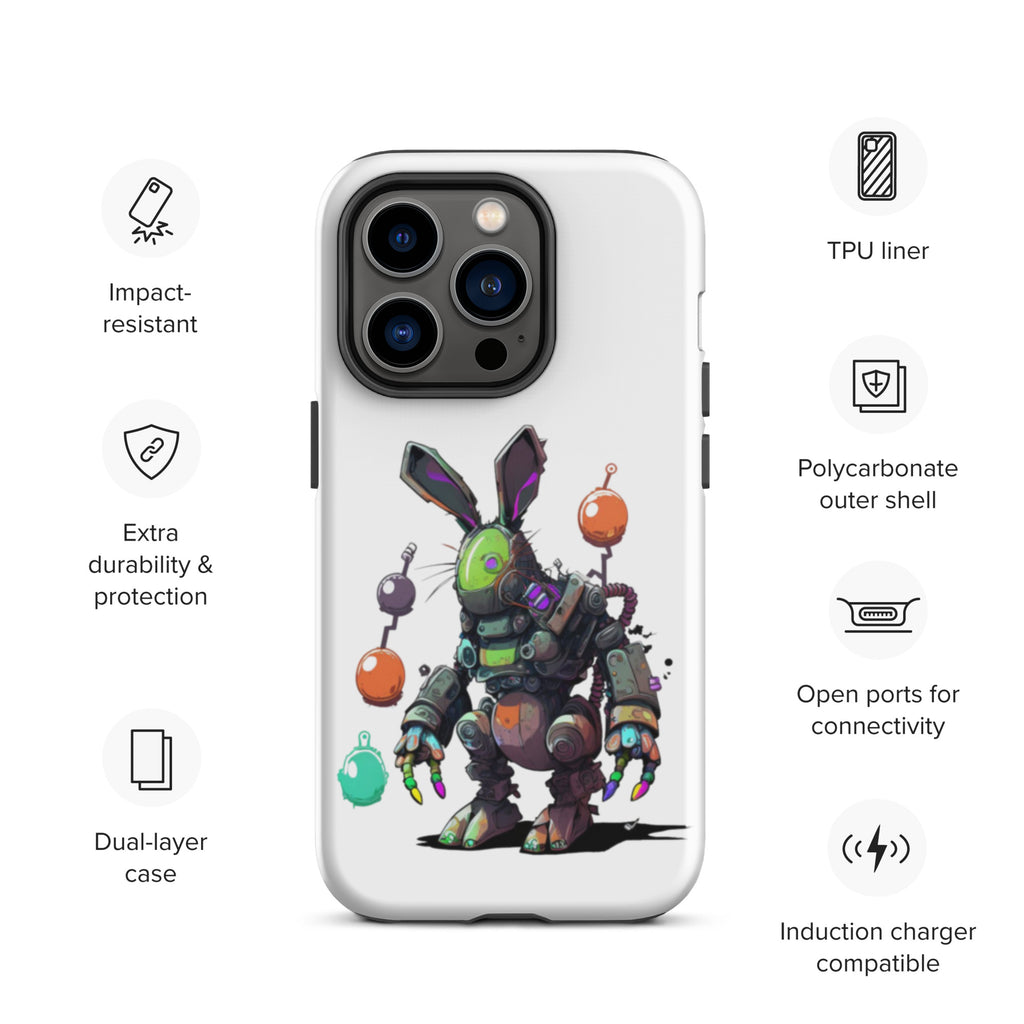 Easter Cyber Bunny Tough Case for iPhone®