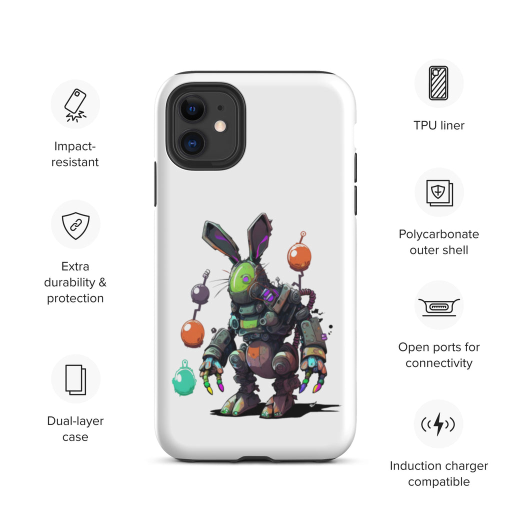 Easter Cyber Bunny Tough Case for iPhone®