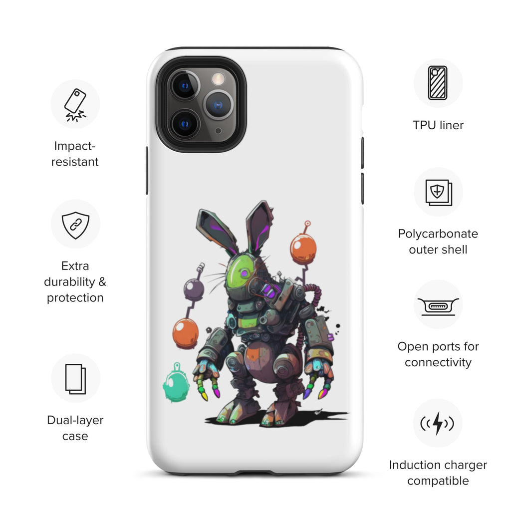 Easter Cyber Bunny Tough Case for iPhone®