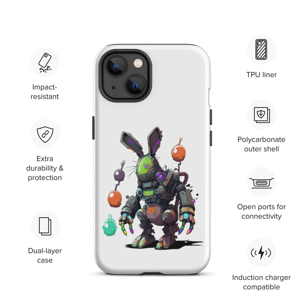 Easter Cyber Bunny Tough Case for iPhone®