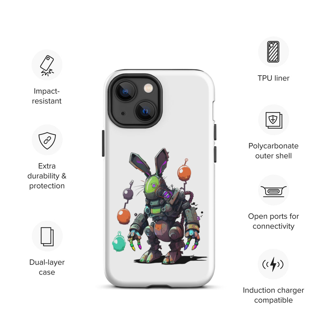 Easter Cyber Bunny Tough Case for iPhone®