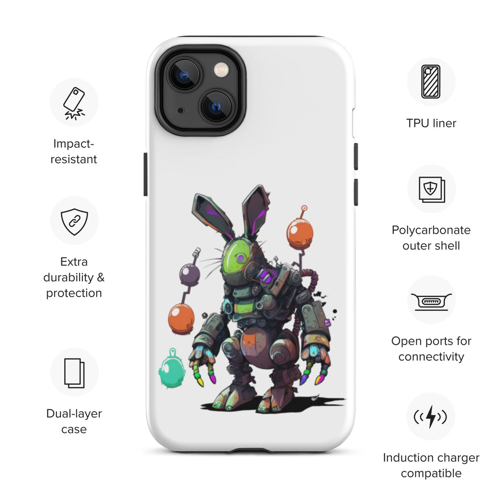 Easter Cyber Bunny Tough Case for iPhone®