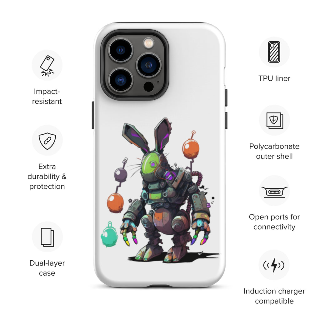 Easter Cyber Bunny Tough Case for iPhone®